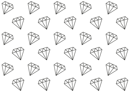Diamonds Seamless Pattern isolated on plain background.のイラスト素材