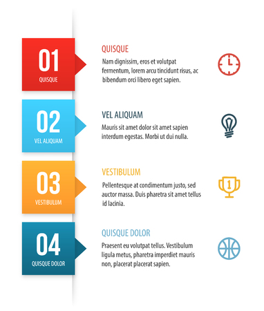 Abstract Presentation Template isolated on colored presentation.のイラスト素材