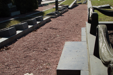 Central cemetery. Belarus. Minsk. Tombs of soldiers of second world war.