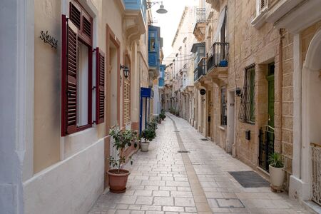 Malta and its capital Valletta during eveningの写真素材