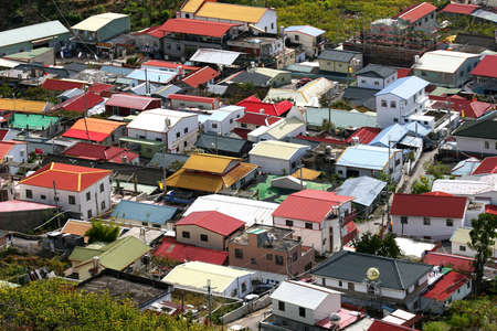 colorful villageの写真素材