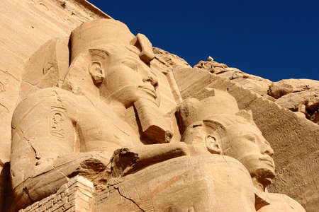close up of sculpture of Abu simbel Temple, Egypt
