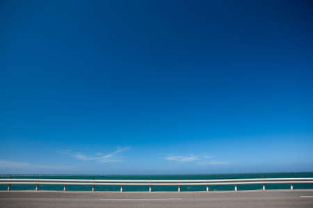 highway and blue sky の写真素材