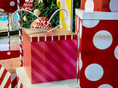 Christmas Gift Box Colorful, Christmas Treeの写真素材