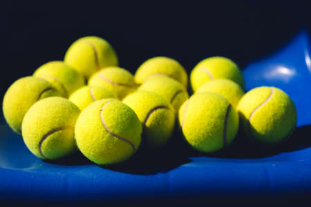 Tennis balls backgroundの写真素材