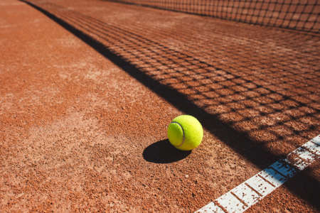 Close up of tennis ballの写真素材