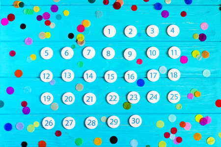 Close up November 2017 calendarの写真素材