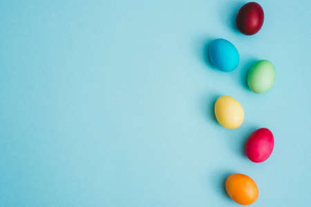 Pastel Easter Eggsの写真素材