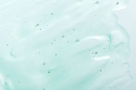 Transparent bubble abstract blue gel texture.の写真素材