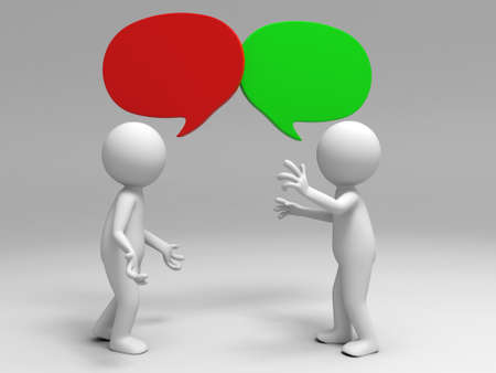 Two men in the debateの写真素材