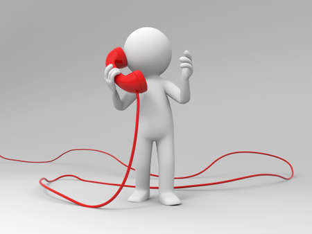 Contact phone A people speak by phone