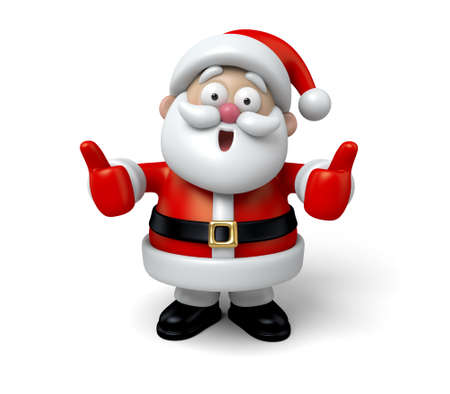 Santa with thumbs upの写真素材