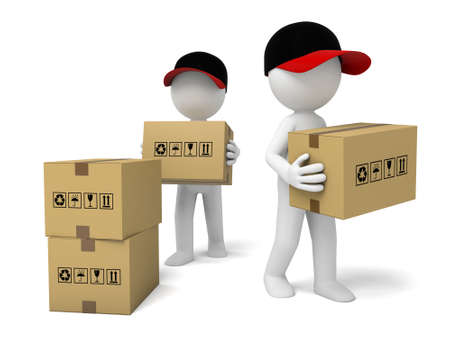  3D courier guys