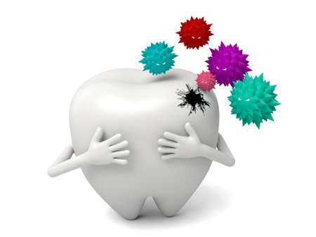 The tooth decaysの写真素材