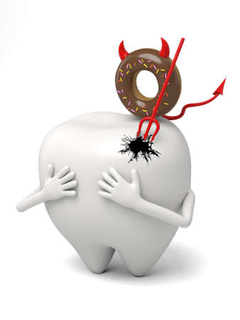 The tooth decaysの写真素材