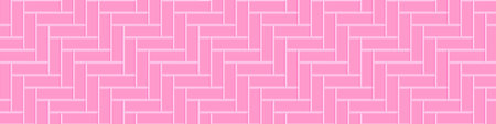 Herringbone or fishbone pink tile wall. Ceramic or stone brick background. Baby girl room interior decoration design. Seamless pattern. Vector flat illustration.のイラスト素材