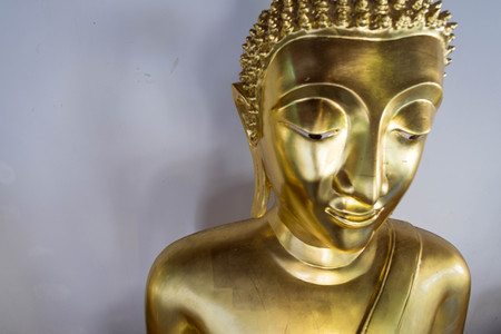 Thai Buddhists believe in worshiping as a person with a lot of merit.の写真素材