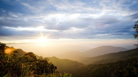 The best of relax life is see the best view on vacation dayの写真素材