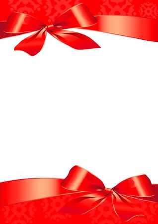 bow, red, background, Christmas の写真素材