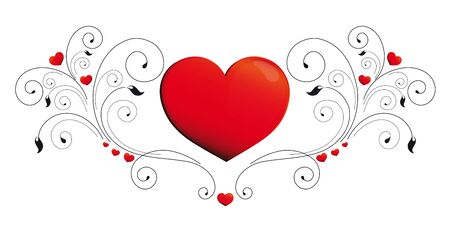 heart, hearts, red,krausens, backgroundのイラスト素材
