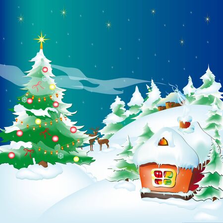 Christmas, new year ,backgroundのイラスト素材