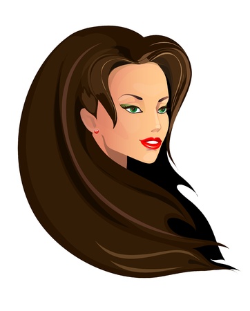 beautiful woman vectorのイラスト素材