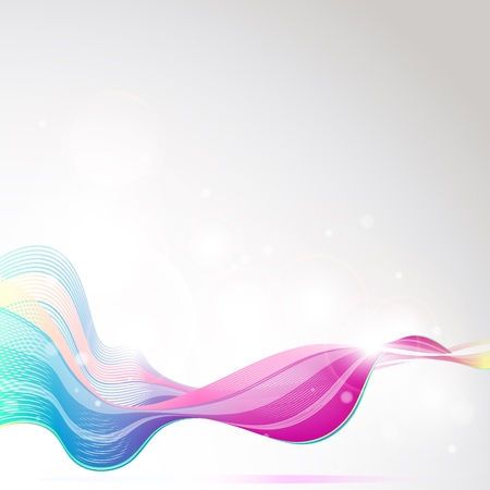 abstract waves vectorのイラスト素材