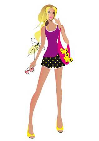 beautiful woman,  vectorのイラスト素材