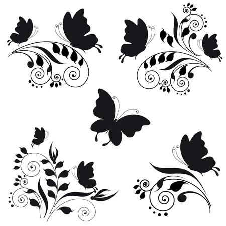 butterfly, butterflies, vectorのイラスト素材