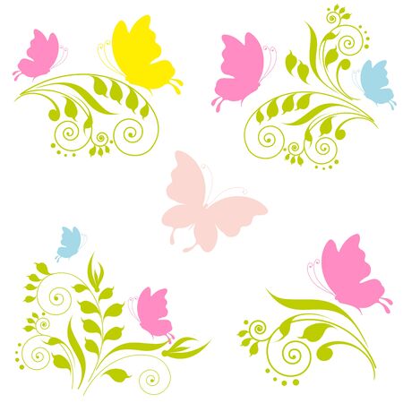 butterfly, butterflies, vectorのイラスト素材