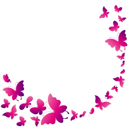  butterflies のイラスト素材