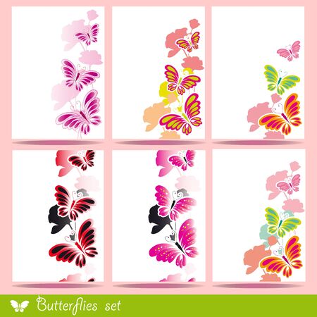  butterflies のイラスト素材