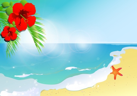 sea,summer design vectorのイラスト素材