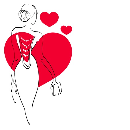 alluring woman のイラスト素材