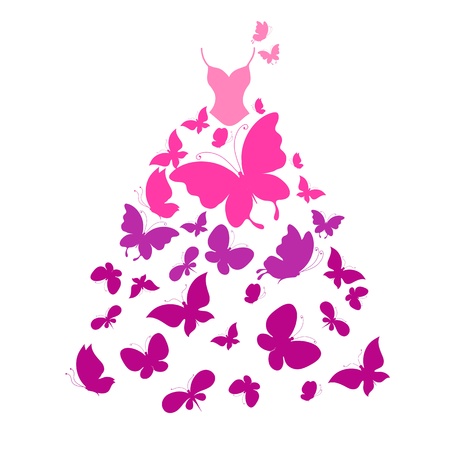 wedding dressのイラスト素材