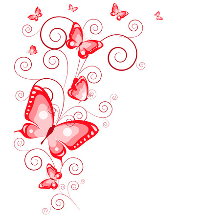 butterfliesのイラスト素材