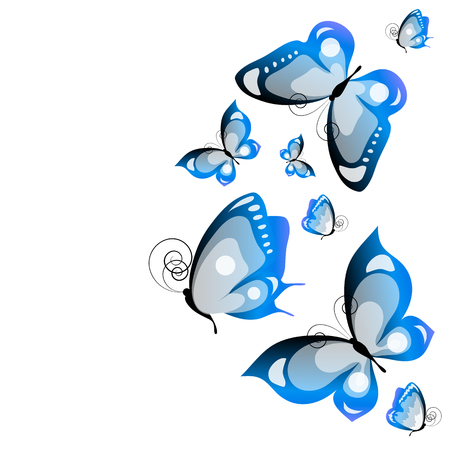 butterflies designのイラスト素材