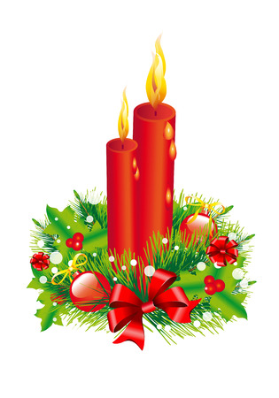 Christmas Wreath,Christmas tree,Christmas, New Year backgroundのイラスト素材