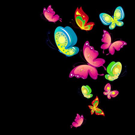 butterflies designのイラスト素材