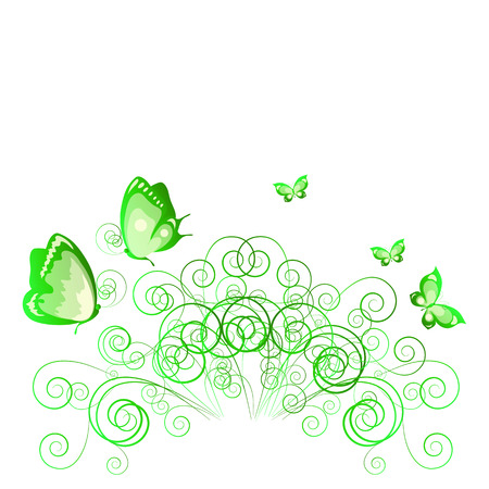 butterflies designのイラスト素材