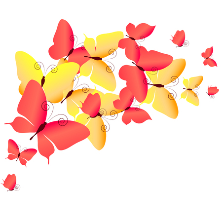 butterflies designのイラスト素材