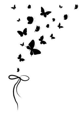 butterflies designのイラスト素材