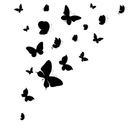 butterflies designのイラスト素材