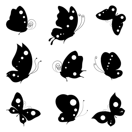butterflies designのイラスト素材