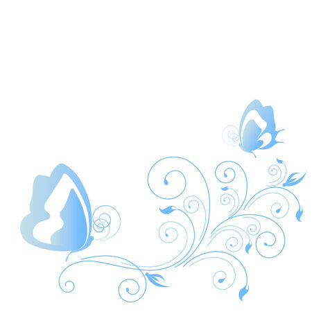 butterflies designのイラスト素材