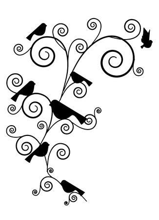 birds designのイラスト素材