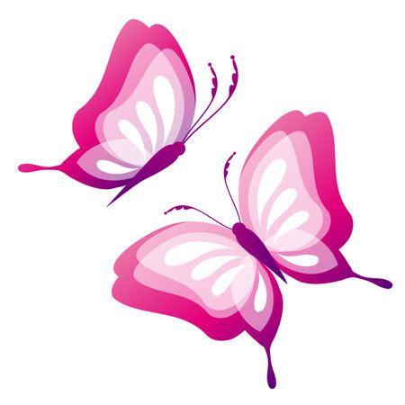 butterflies designのイラスト素材