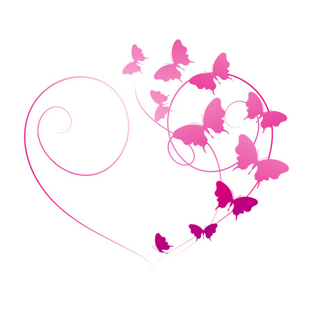 butterflies designのイラスト素材