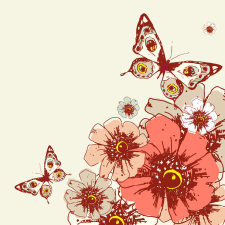 floral designのイラスト素材