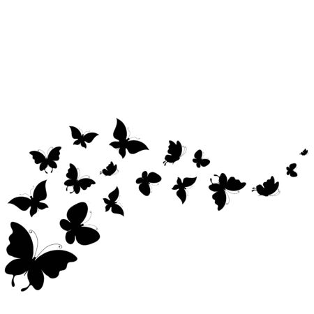 butterflies designのイラスト素材